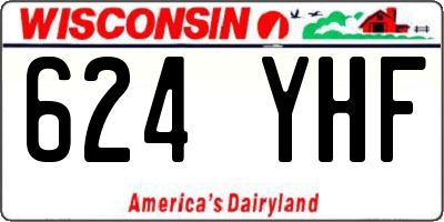 WI license plate 624YHF