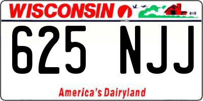 WI license plate 625NJJ