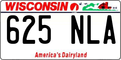 WI license plate 625NLA