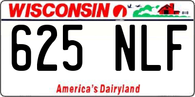 WI license plate 625NLF