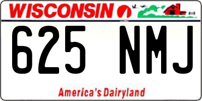 WI license plate 625NMJ