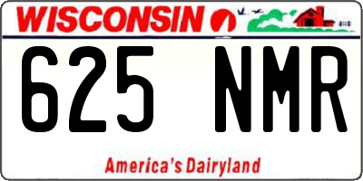 WI license plate 625NMR