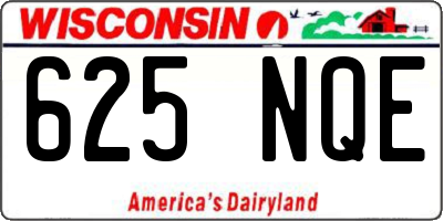 WI license plate 625NQE