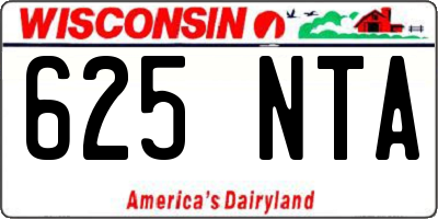 WI license plate 625NTA