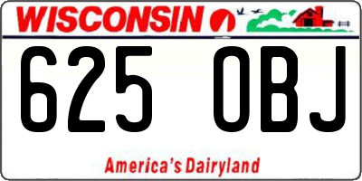 WI license plate 625OBJ