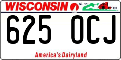 WI license plate 625OCJ