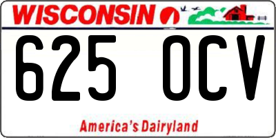 WI license plate 625OCV