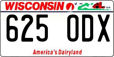 WI license plate 625ODX