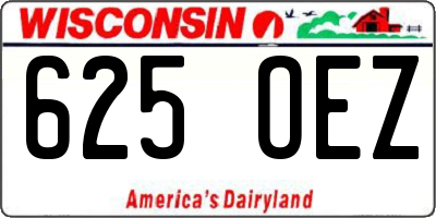 WI license plate 625OEZ