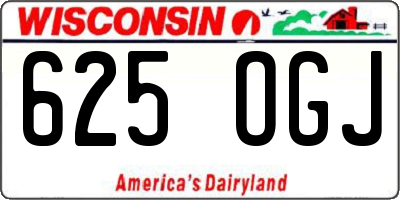 WI license plate 625OGJ