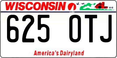 WI license plate 625OTJ