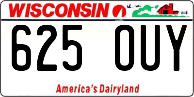 WI license plate 625OUY