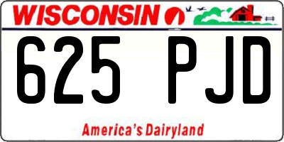 WI license plate 625PJD