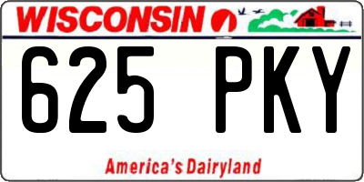 WI license plate 625PKY