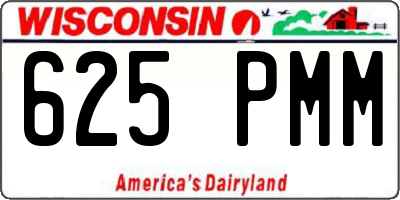 WI license plate 625PMM