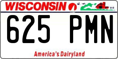 WI license plate 625PMN