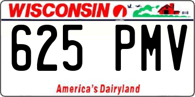 WI license plate 625PMV