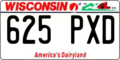 WI license plate 625PXD