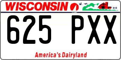 WI license plate 625PXX
