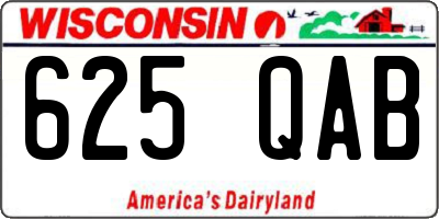 WI license plate 625QAB
