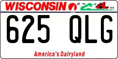 WI license plate 625QLG