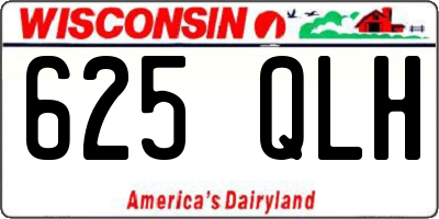 WI license plate 625QLH
