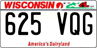 WI license plate 625VQG