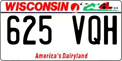 WI license plate 625VQH