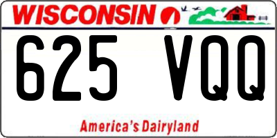 WI license plate 625VQQ