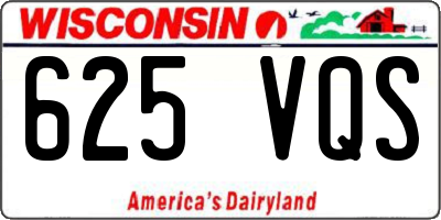 WI license plate 625VQS