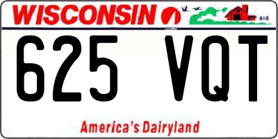 WI license plate 625VQT