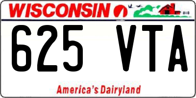 WI license plate 625VTA