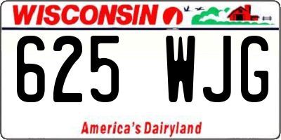 WI license plate 625WJG