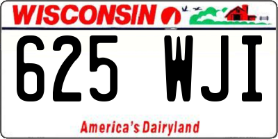 WI license plate 625WJI