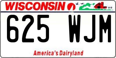 WI license plate 625WJM