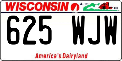 WI license plate 625WJW