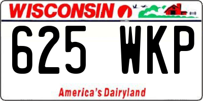 WI license plate 625WKP