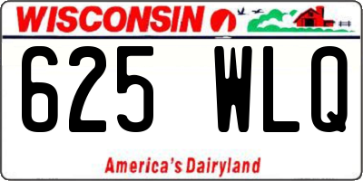 WI license plate 625WLQ