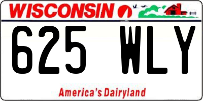 WI license plate 625WLY