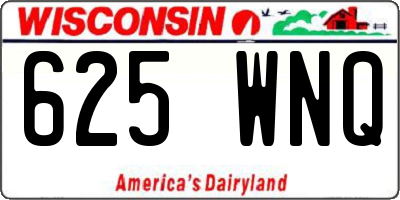 WI license plate 625WNQ