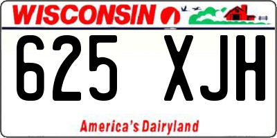 WI license plate 625XJH