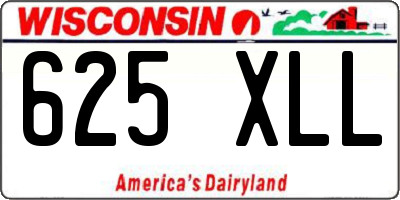 WI license plate 625XLL