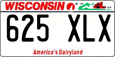 WI license plate 625XLX