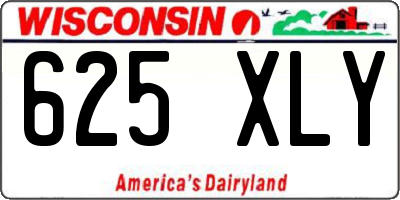 WI license plate 625XLY
