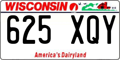 WI license plate 625XQY
