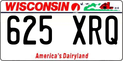 WI license plate 625XRQ