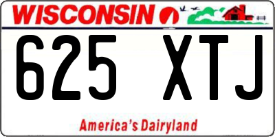 WI license plate 625XTJ