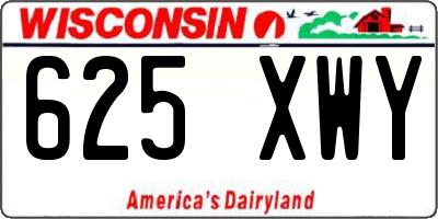 WI license plate 625XWY