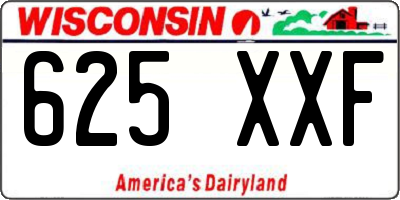 WI license plate 625XXF