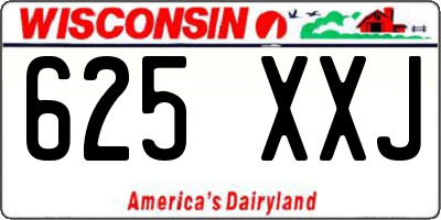 WI license plate 625XXJ